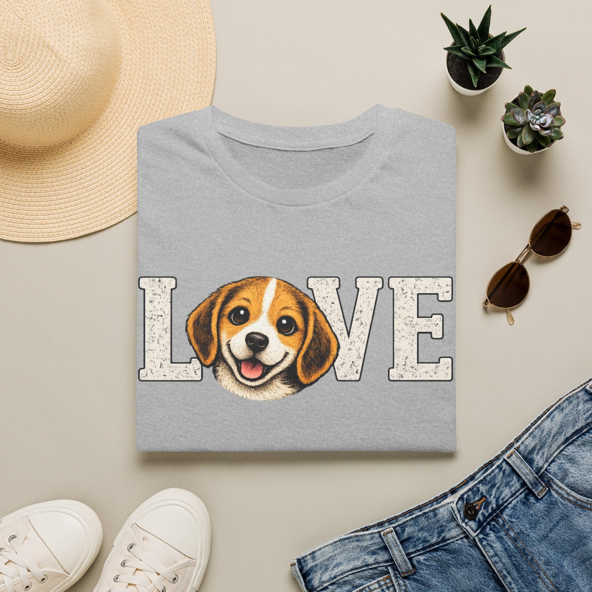 Love Beagle T-Shirt — Cute Dog Lover Tee