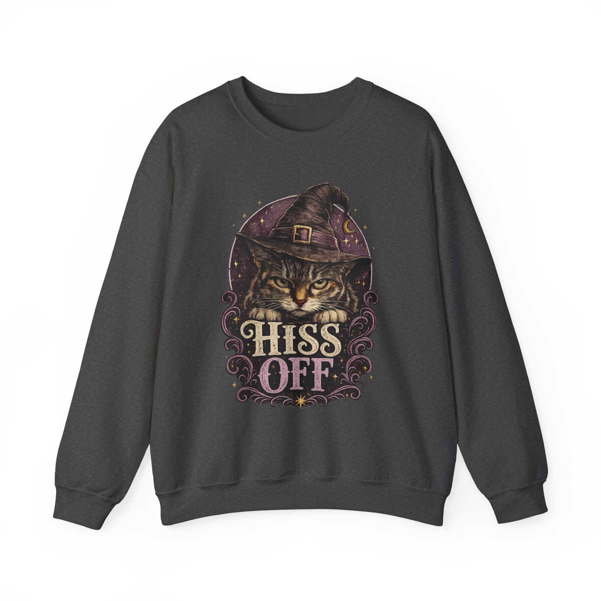 Hiss Off Witch Cat Sweatshirt