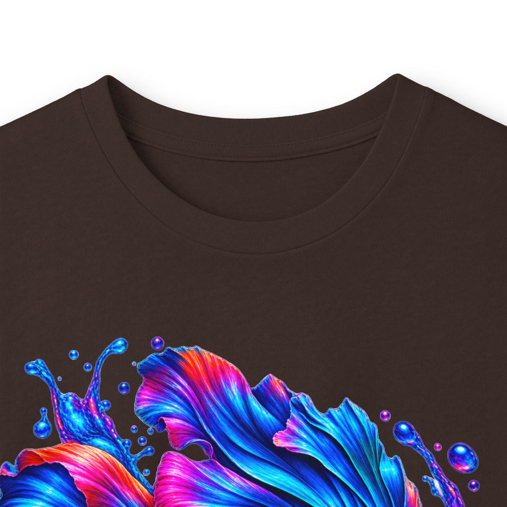 Colorful Betta Fish Long Sleeve Tee — Vibrant Aquatic Graphic Shirt