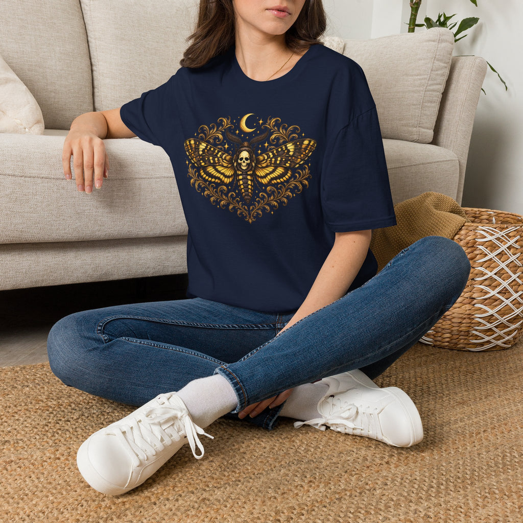 Moth & Moon Gothic Skull T-Shirt