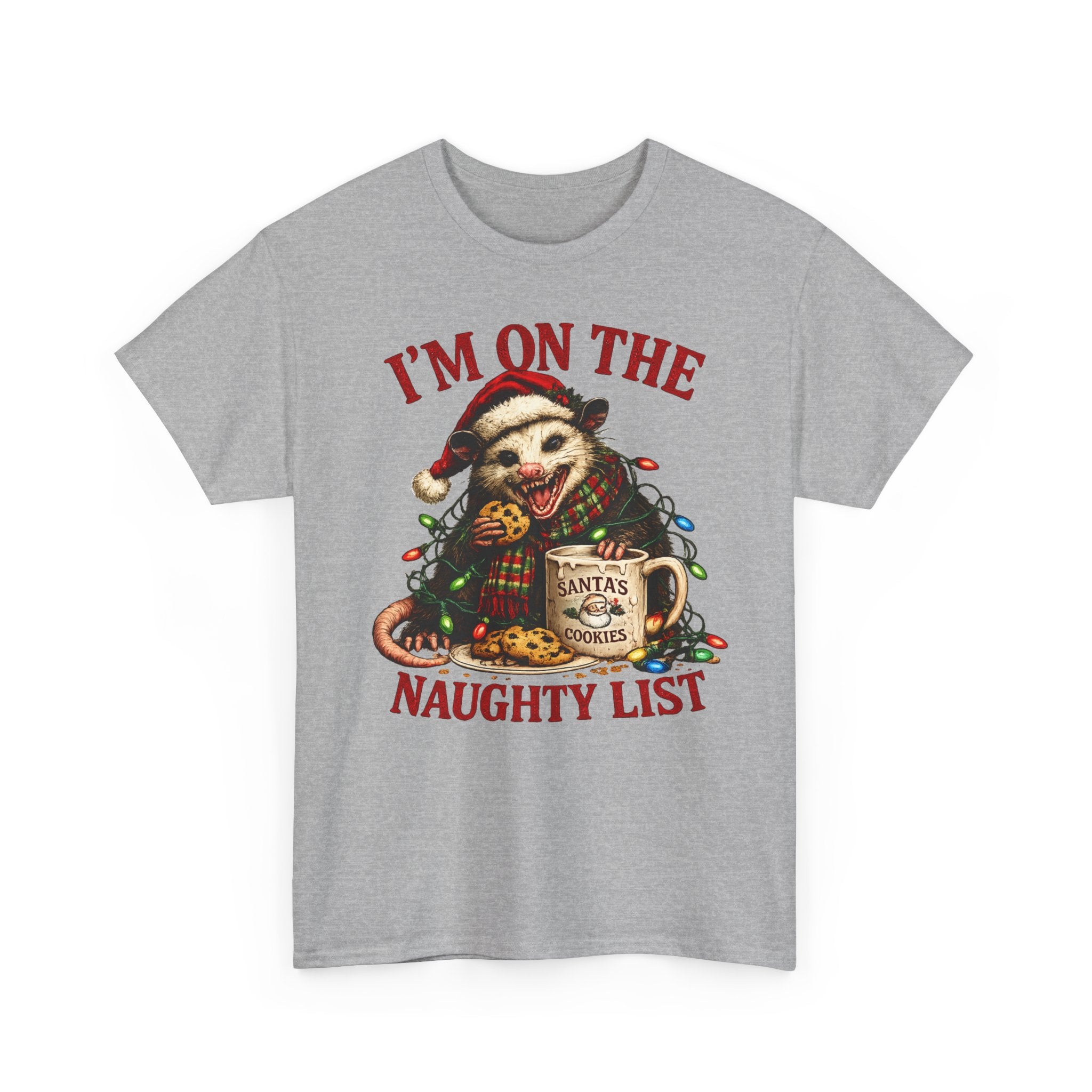 possum 'I'm On The Naughty List' Christmas Tee
