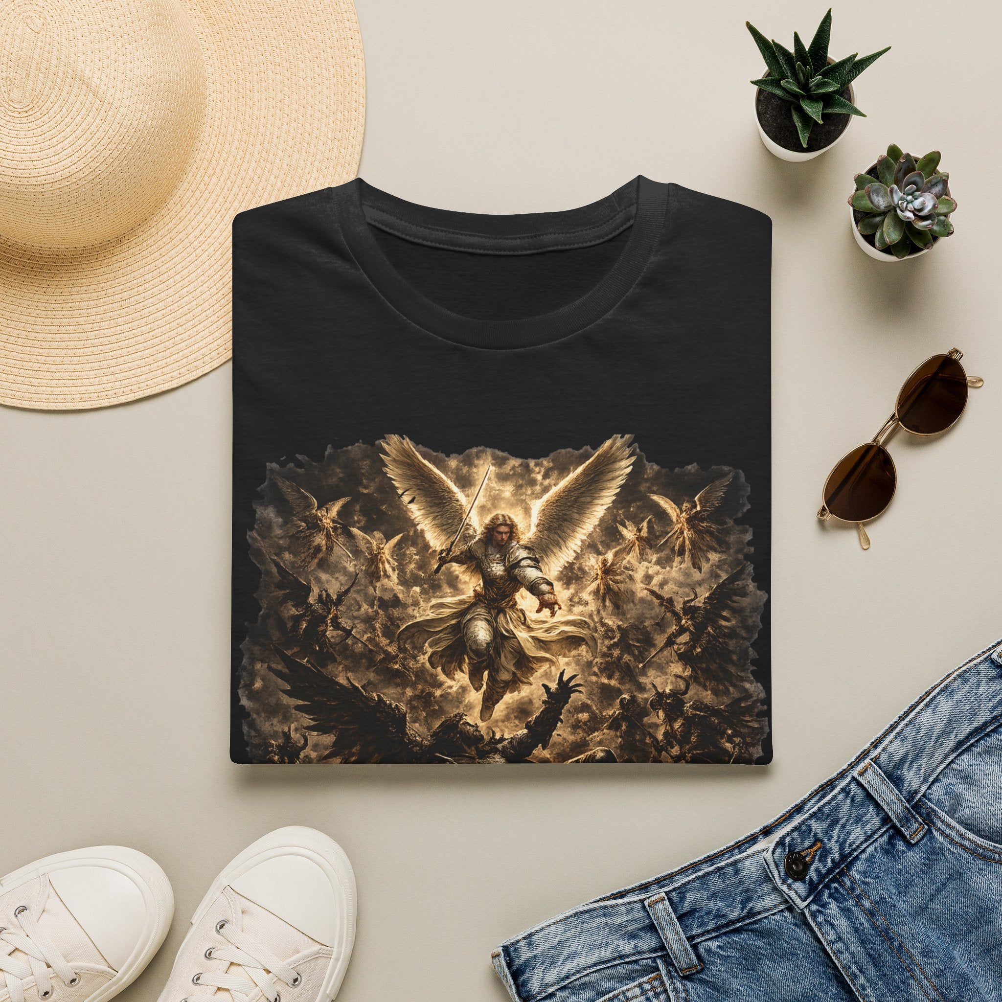 The War In Heaven Graphic T-Shirt — Spiritual Artwork