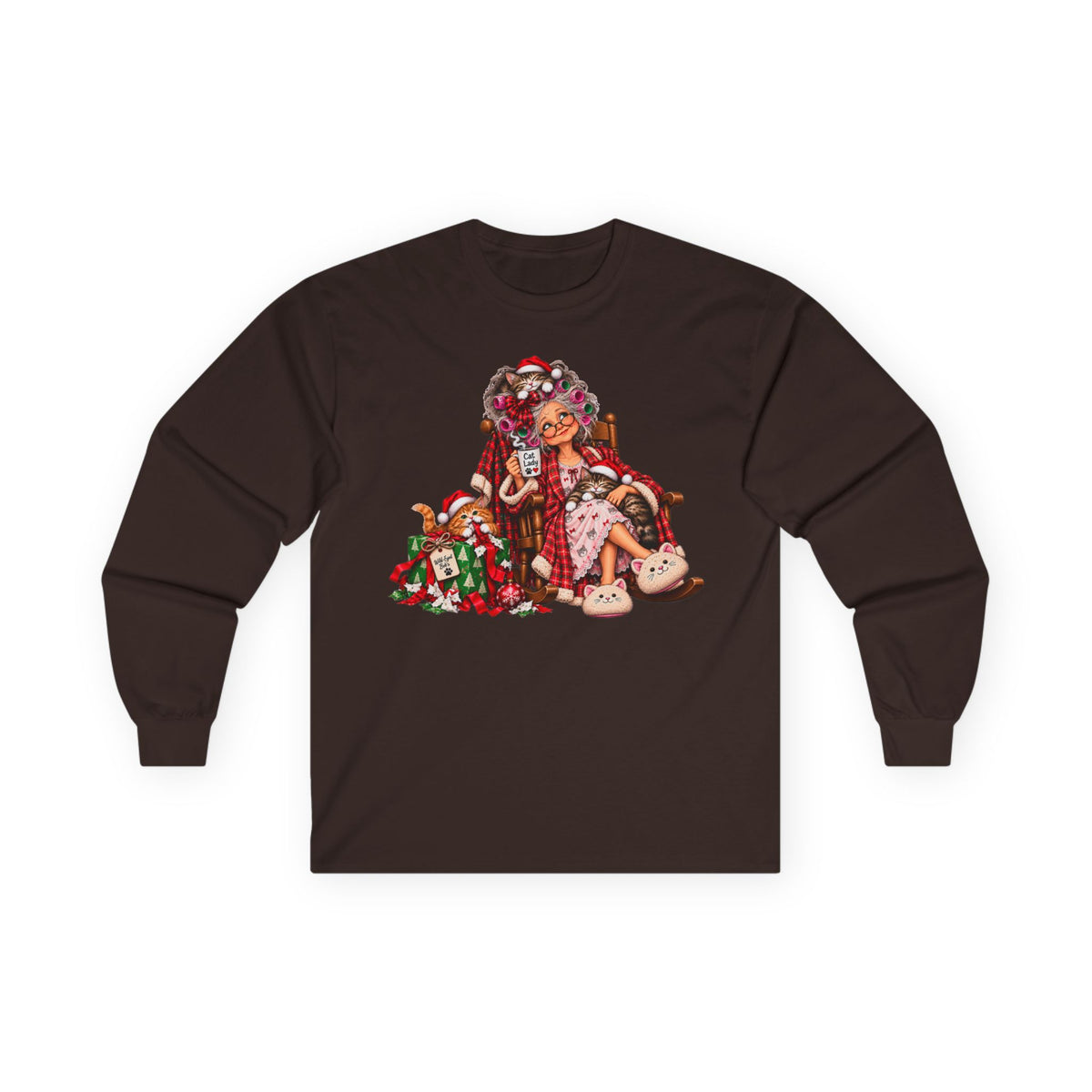 Christmas Cat Lady - cozy Holiday Cats and Coffee