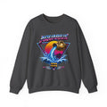 Aquarius Zodiac Crewneck Sweatshirt — Retro Neon Water-Bearer Design