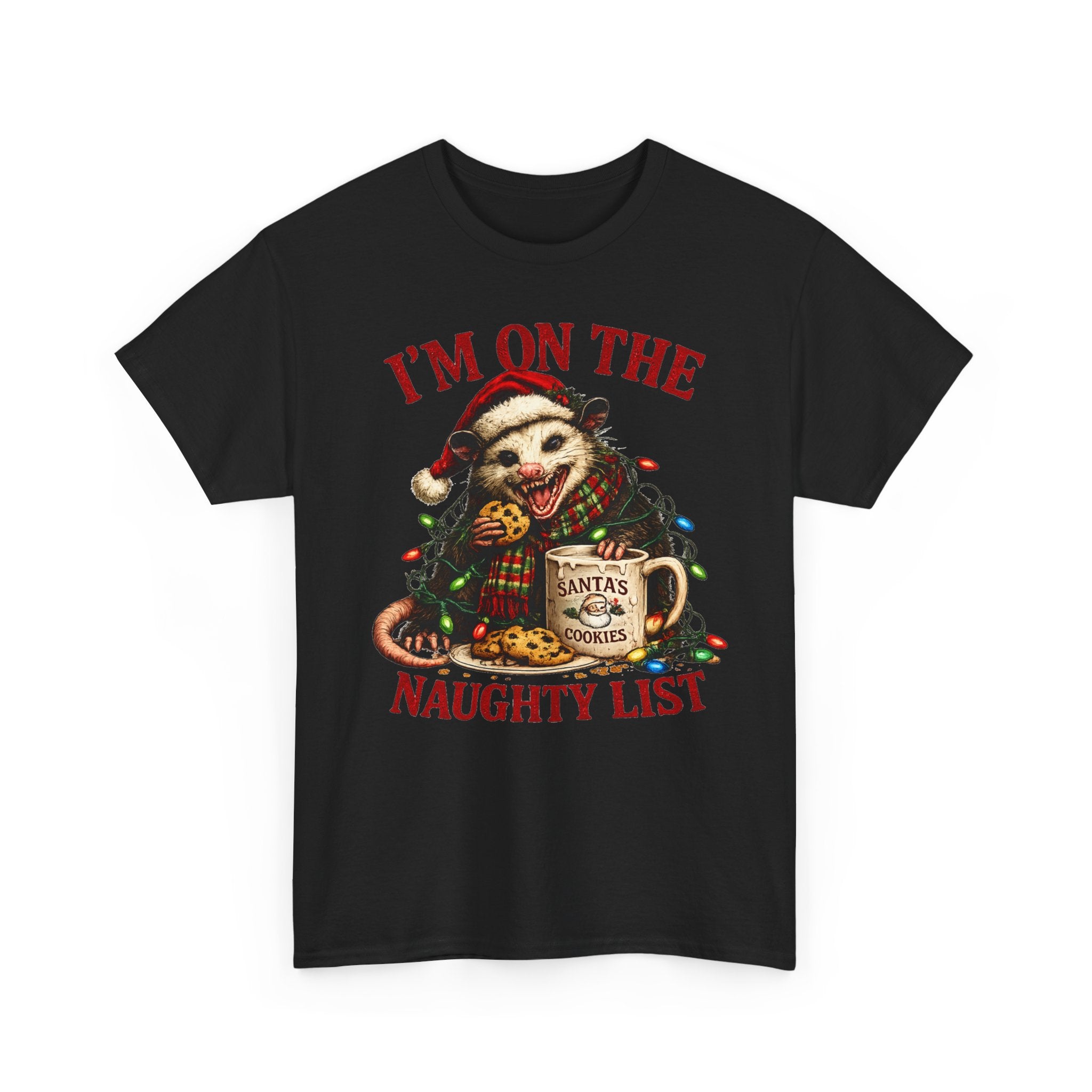 possum 'I'm On The Naughty List' Christmas Tee
