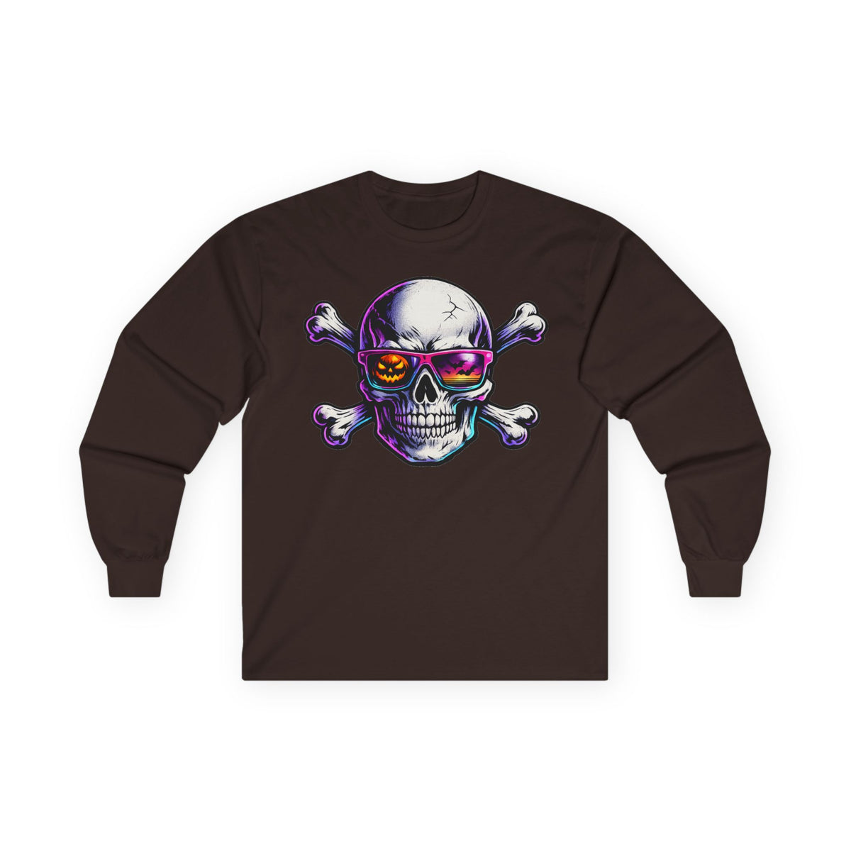 Skull & Crossbones Retro Sunglasses Long Sleeve Tee