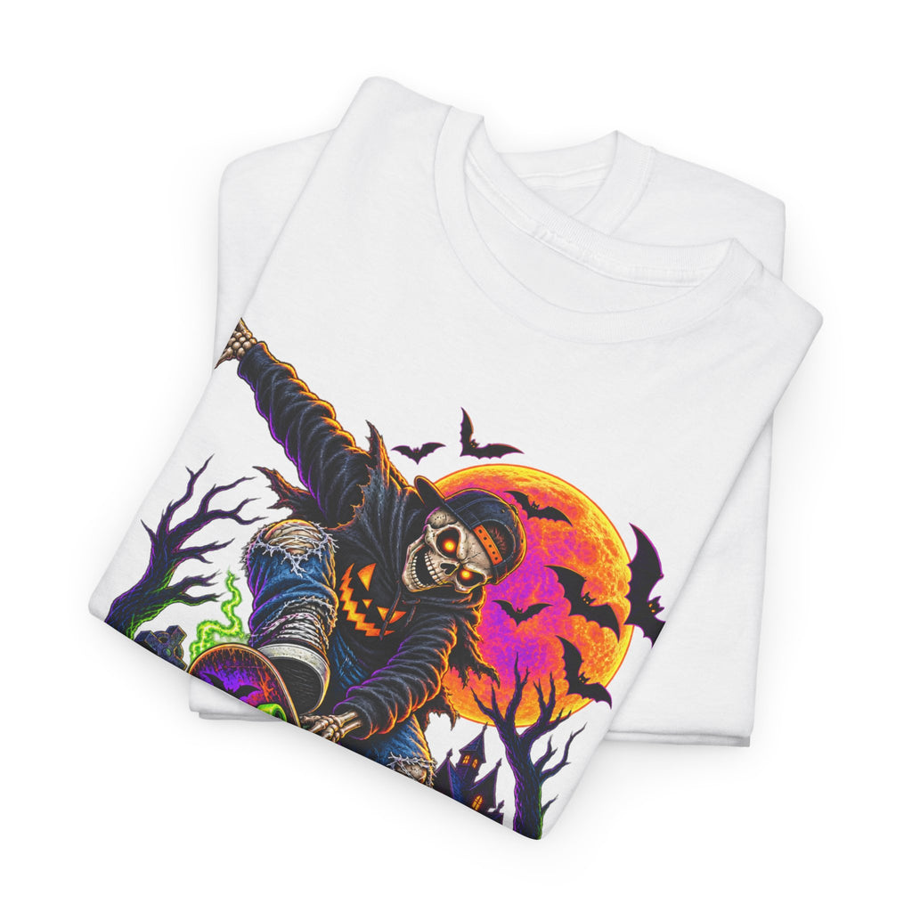 Halloween Scarecrow T-Shirt — Spooky Pumpkin Patch Graphic Tee