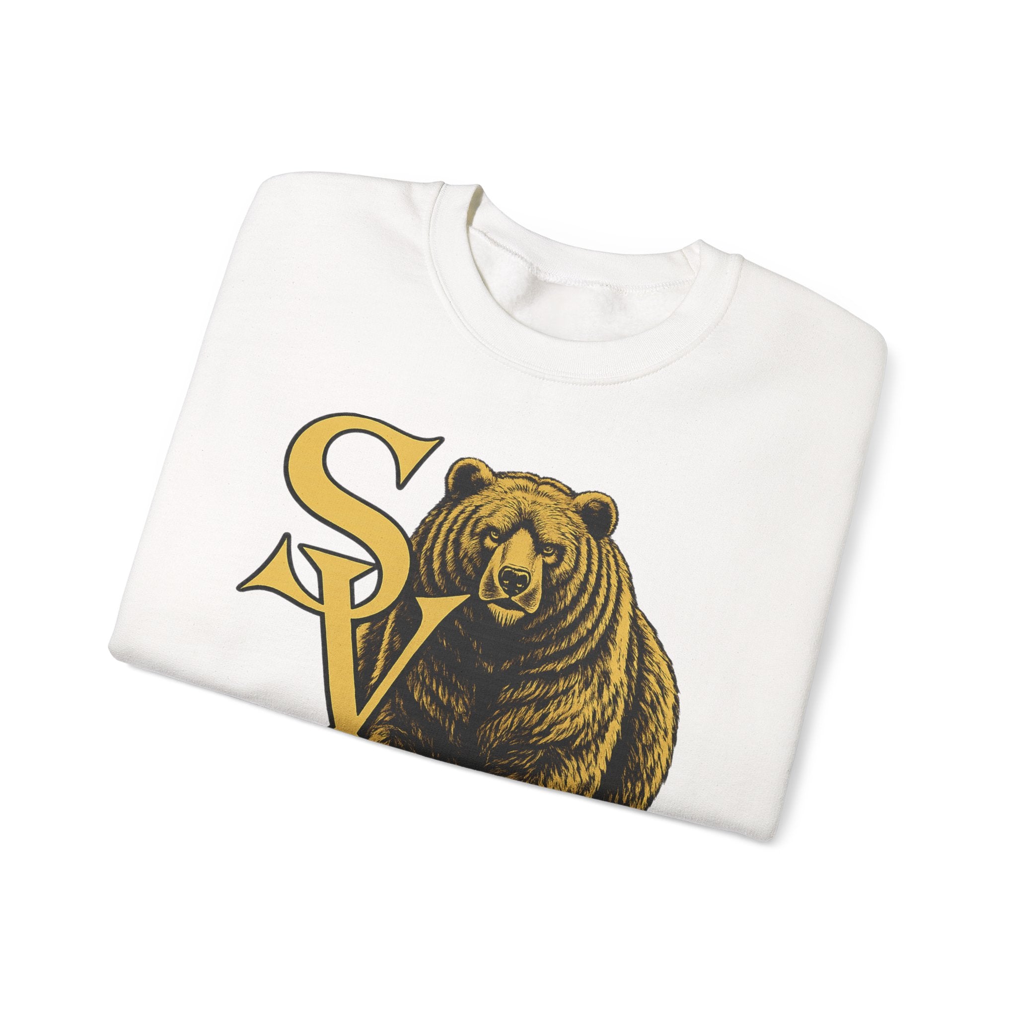 Bear Logo Crewneck Sweatshirt — SV Graphic Pullover