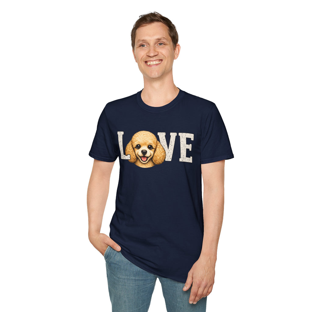 Poodle pup T-Shirt — Cute Poodle Face Tee for Dog Lovers