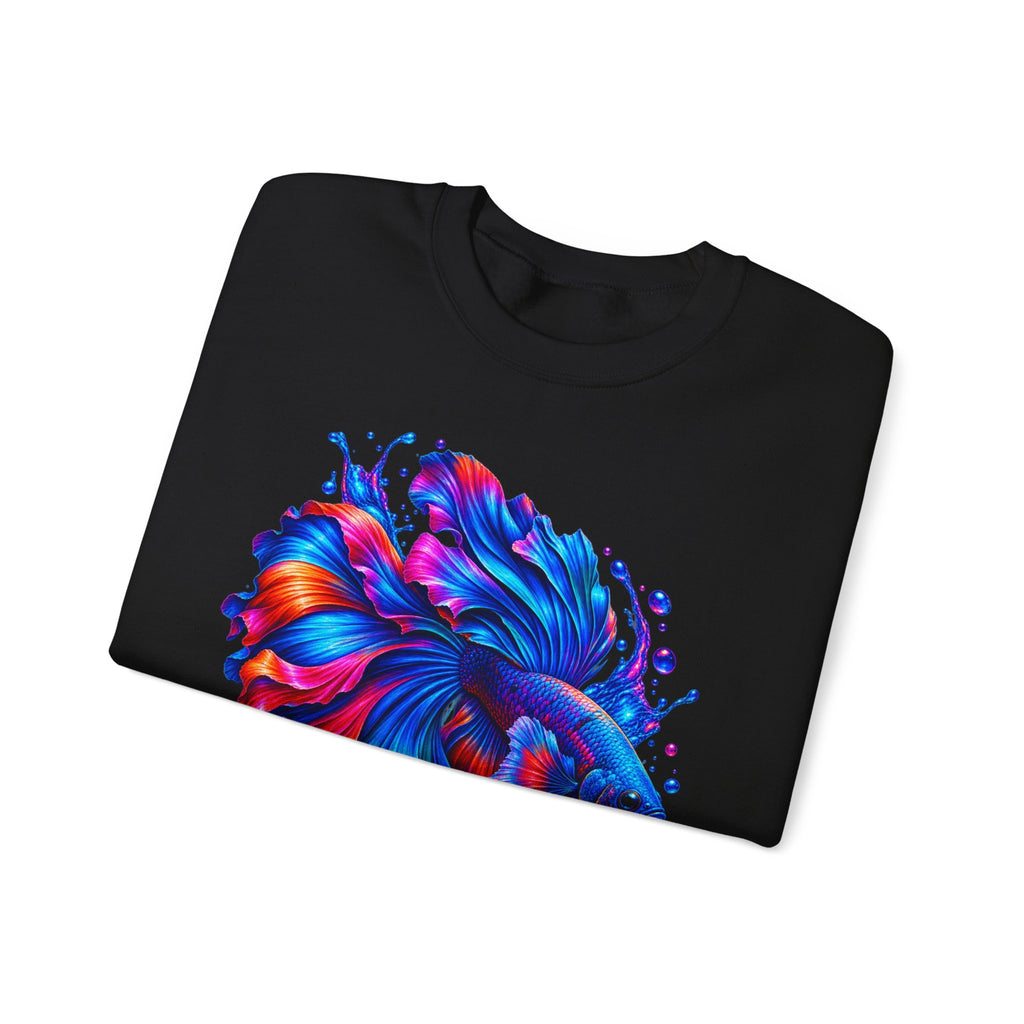 Betta Fish Colorburst Crewneck Sweatshirt