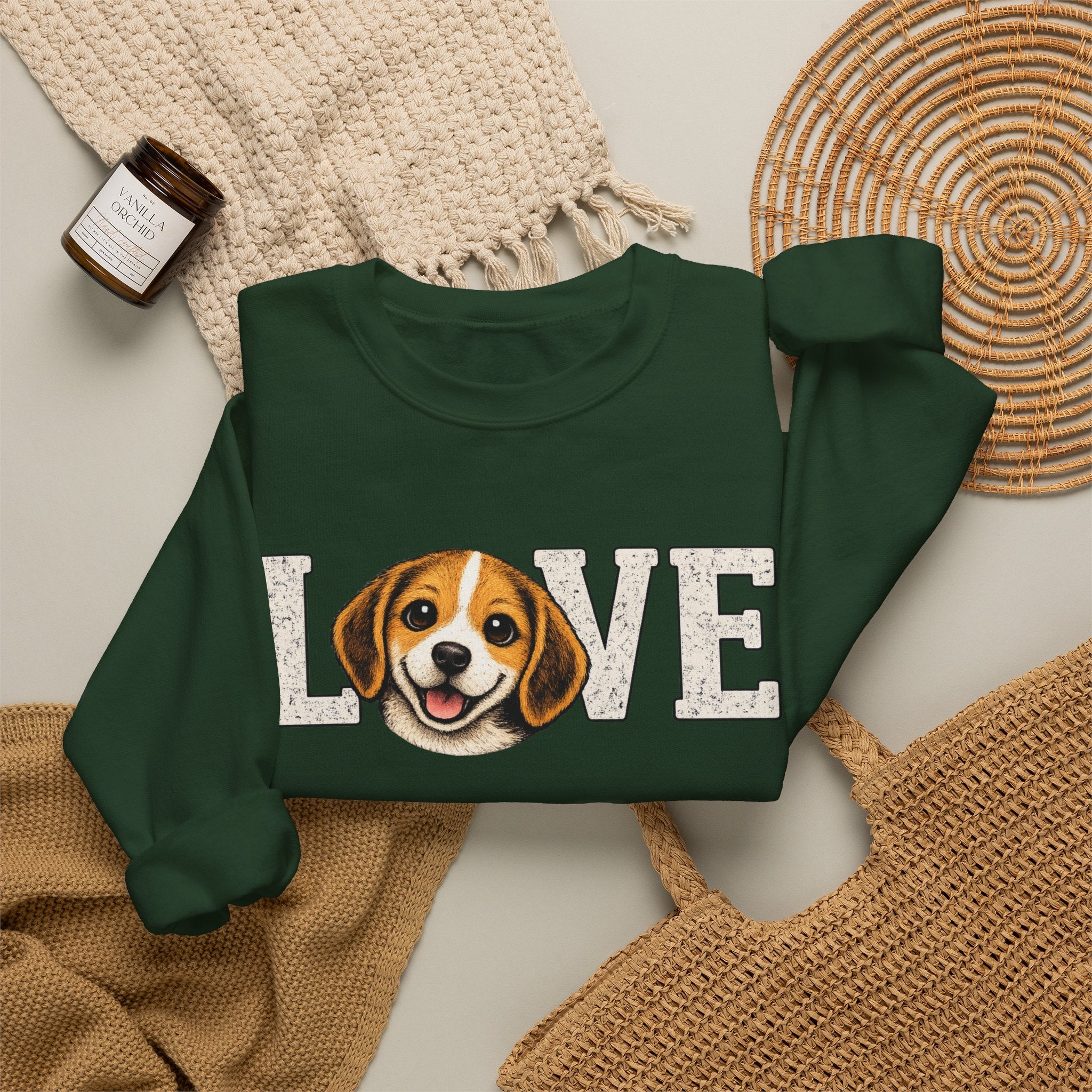 Beagle Love Sweatshirt — Cute Dog Lover Crewneck