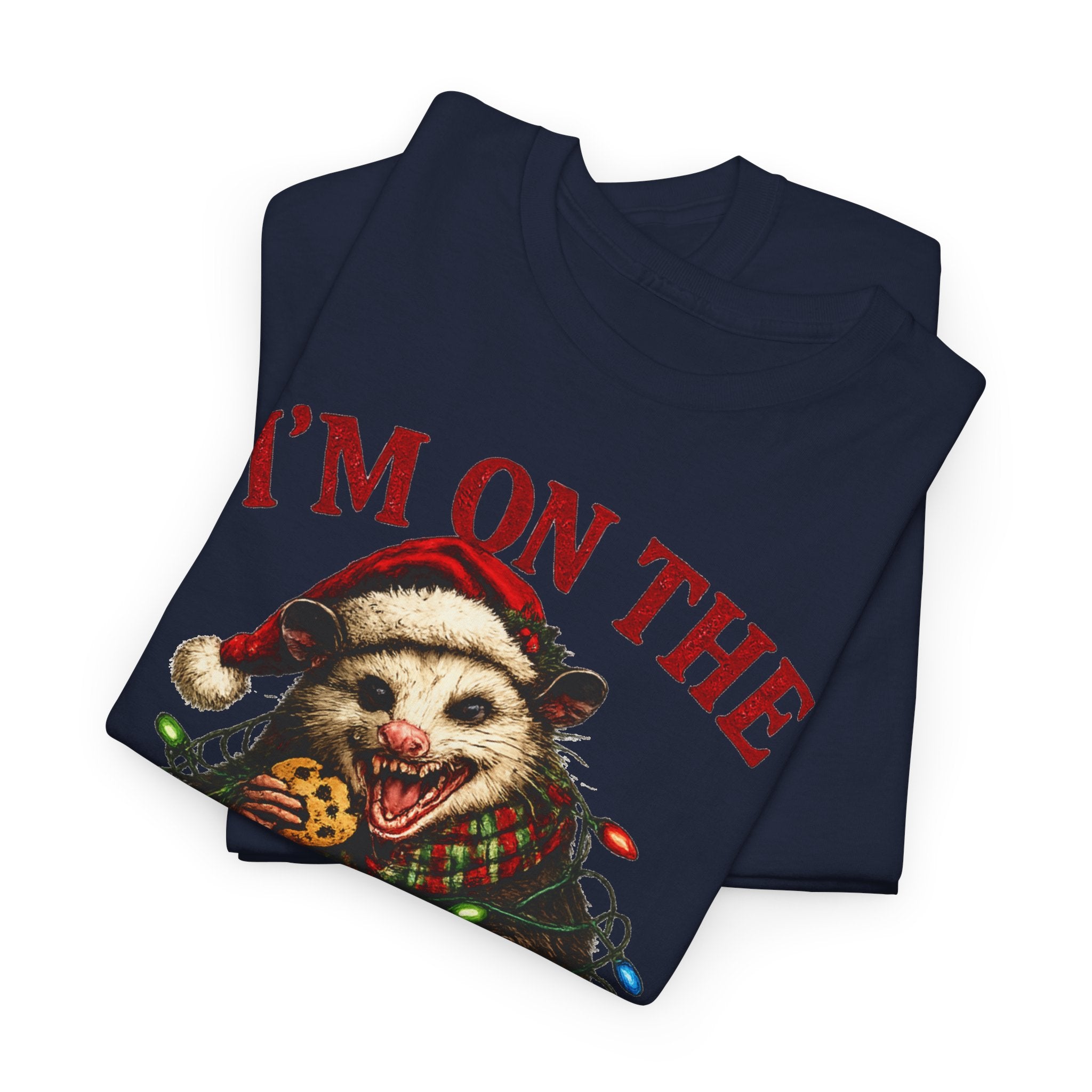 possum 'I'm On The Naughty List' Christmas Tee