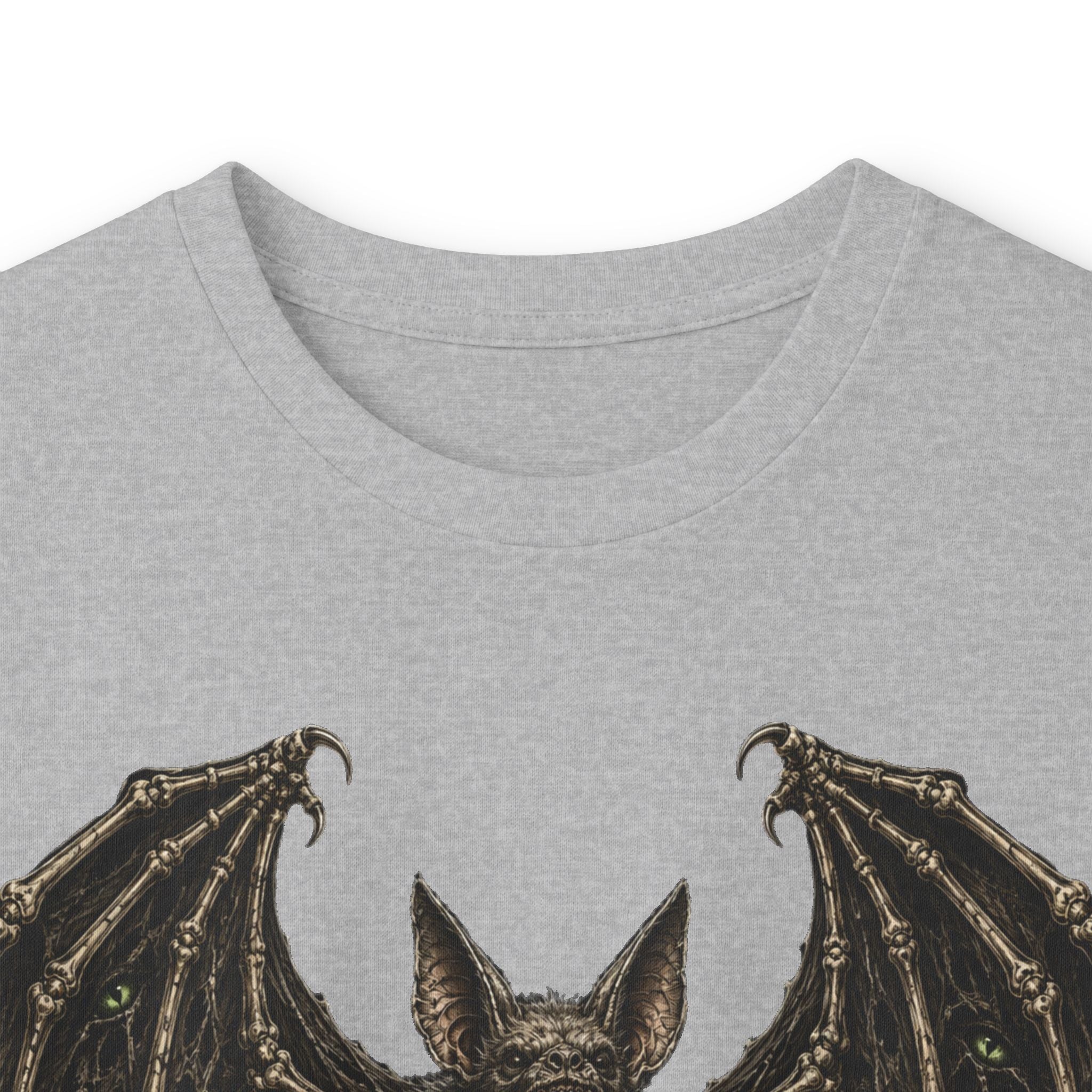 Bat Illustration Long Sleeve Tee — Gothic Bat Graphic Shirt