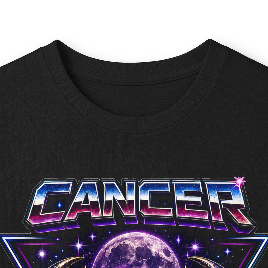 Cosmic Cancer Zodiac Crab Long Sleeve Tee — Retro Space Graphic "Cancer" Zodiac Shirt