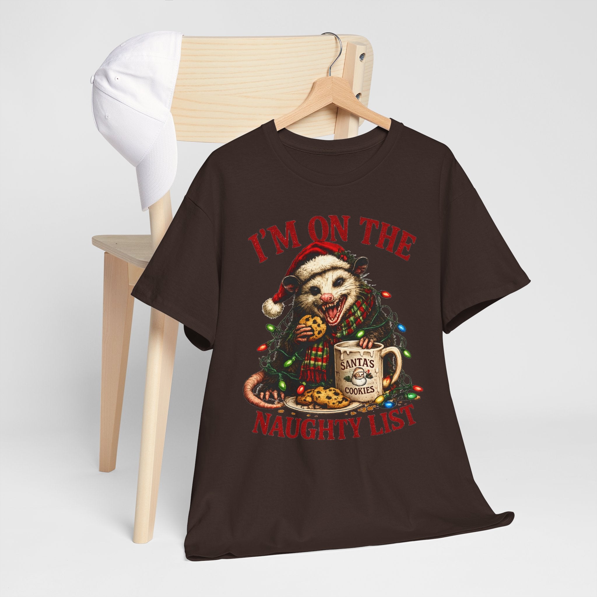 possum 'I'm On The Naughty List' Christmas Tee