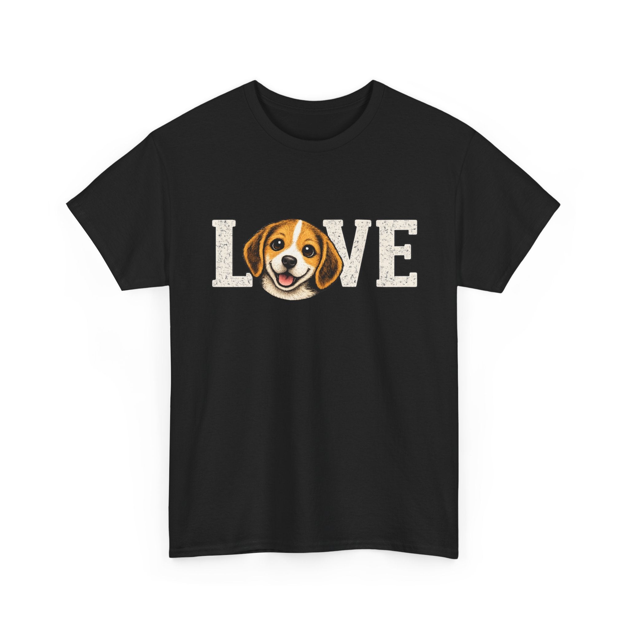 Beagle Love T-Shirt — Cute Dog Face "LOVE" Tee for Dog Lovers