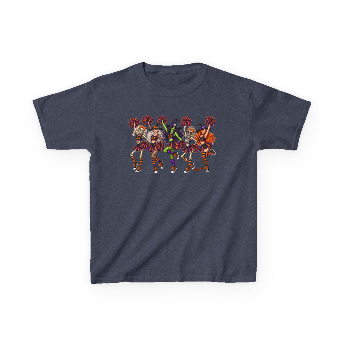 Kids Cheerleader Squad T‑Shirt — Colorful  Dancers Graphic Tee