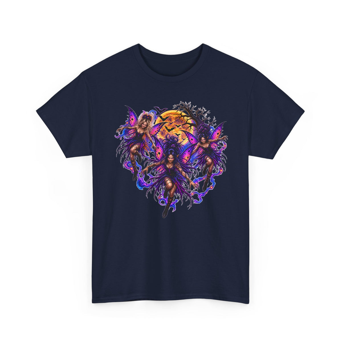 Evil Fairy T‑Shirt — Gothic Moonlit Graphic Tee