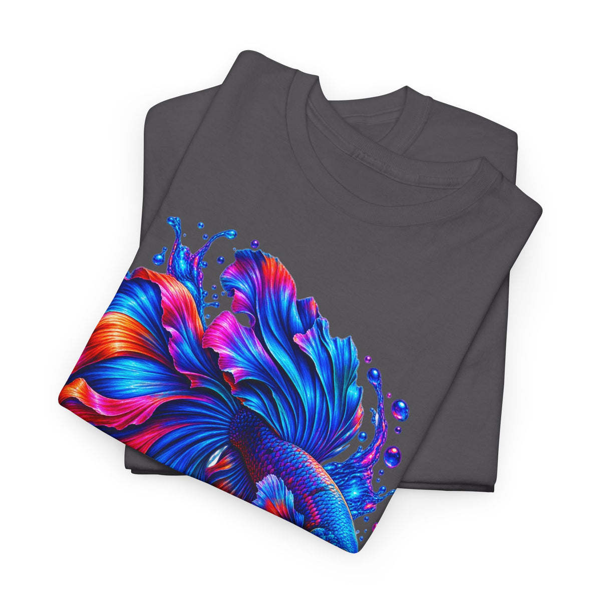 Betta Fish Art Tee — Vibrant Colorful Aquarium Fish Graphic T-Shirt