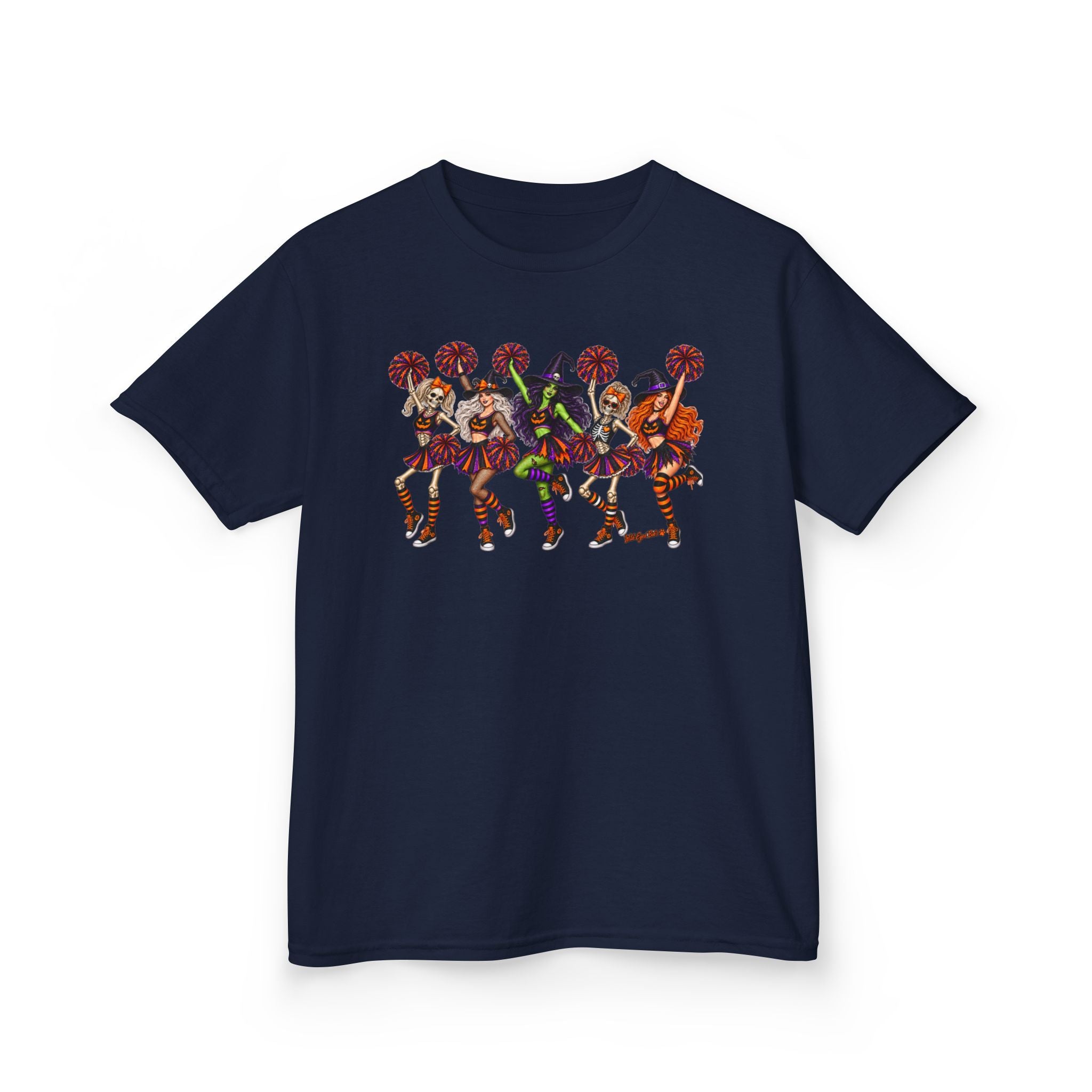 Kids Cheerleader Squad T‑Shirt — Colorful  Dancers Graphic Tee