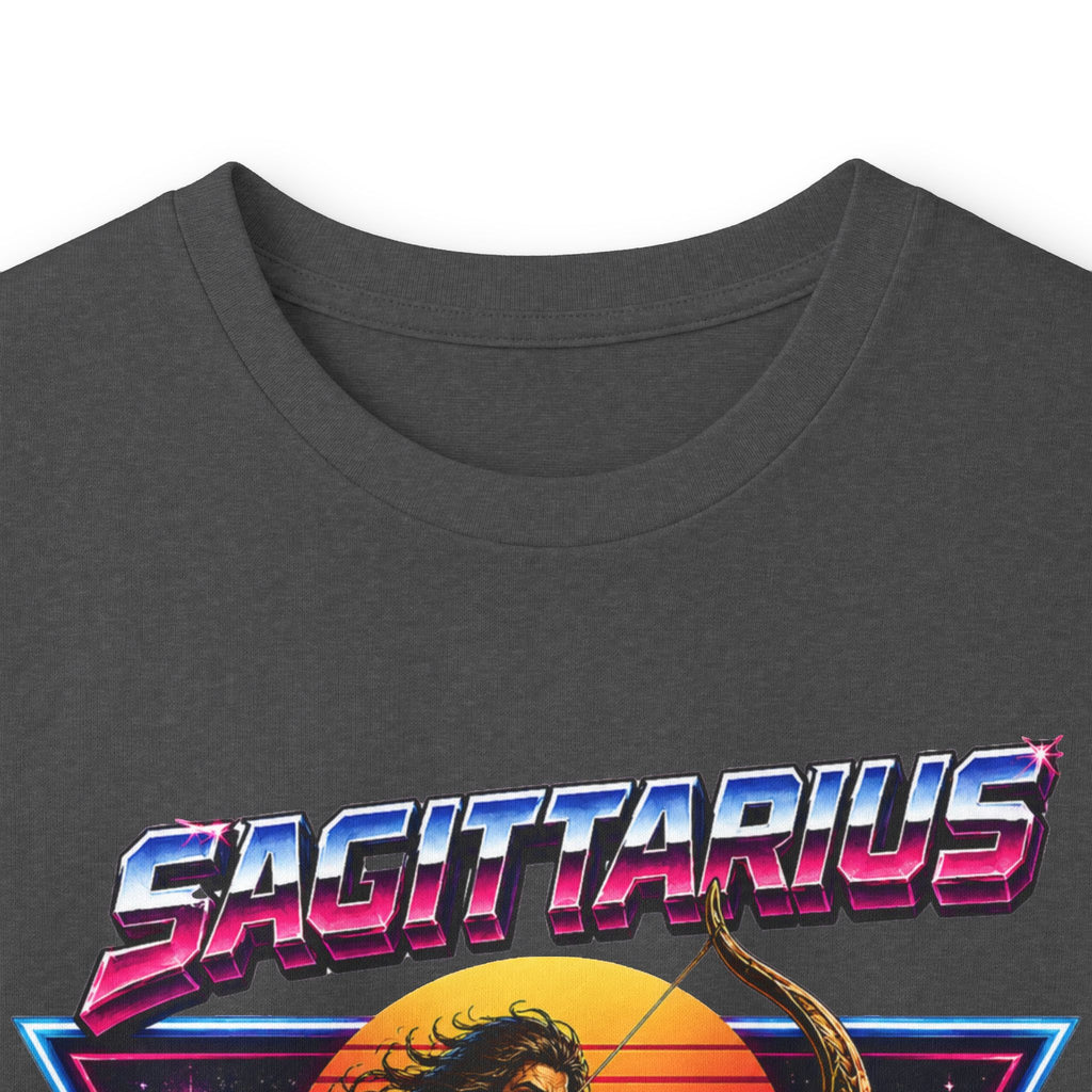 Retro Synthwave Centaur Long Sleeve Zodiac Tee