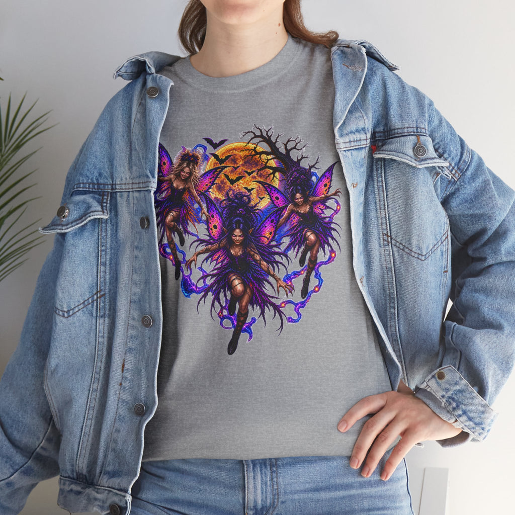 Evil Fairy T‑Shirt — Gothic Moonlit Graphic Tee