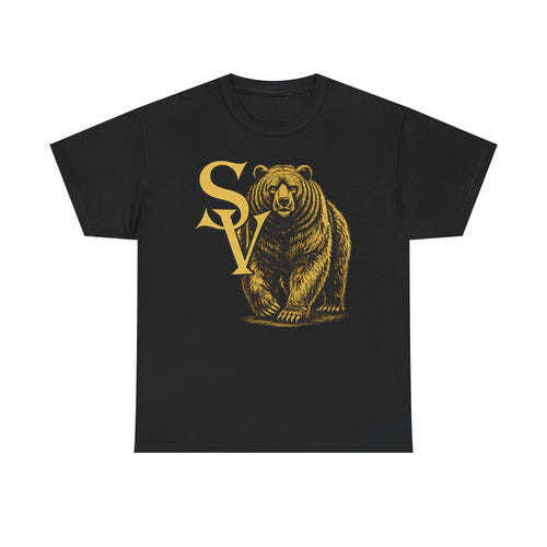 Bear Logo Tee — Vintage SV Grizzly Graphic T-Shirt
