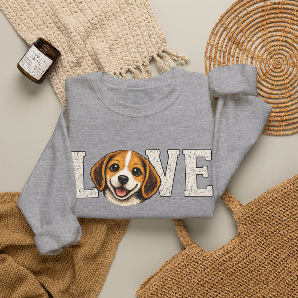 Beagle Love Sweatshirt — Cute Dog Lover Crewneck