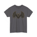 Gothic Bat Graphic Tee — Vintage Winged Skeletal Bat T‑Shirt for Halloween & Gothic Style