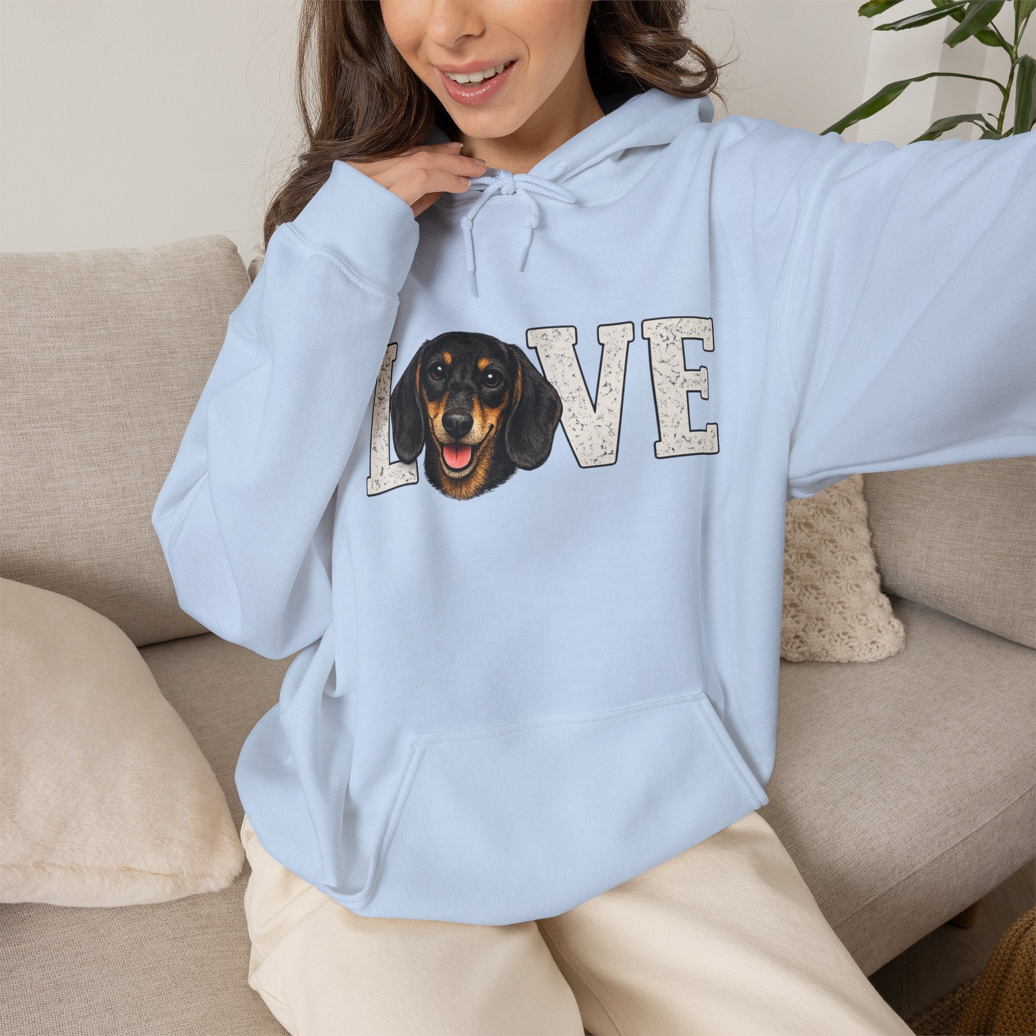 Dachshund Love Hoodie - Funny Dog Lover Pullover