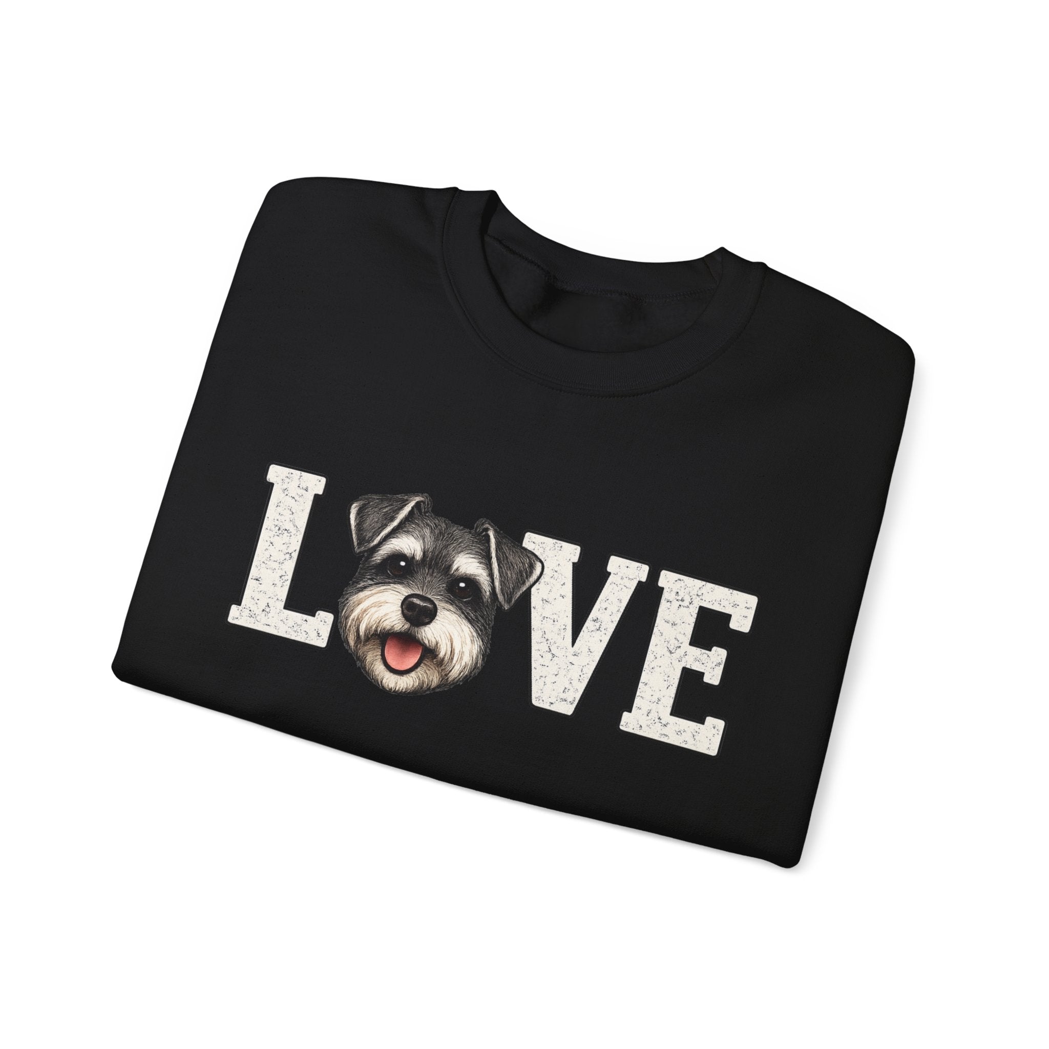 Schnauzer Love Crewneck Sweatshirt — Dog Lover Pullover