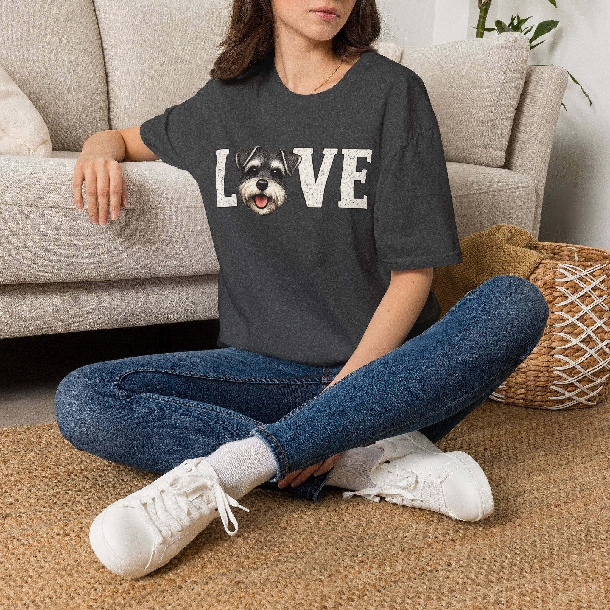 Love Schnauzer T-Shirt — Cute Dog Lover Tee