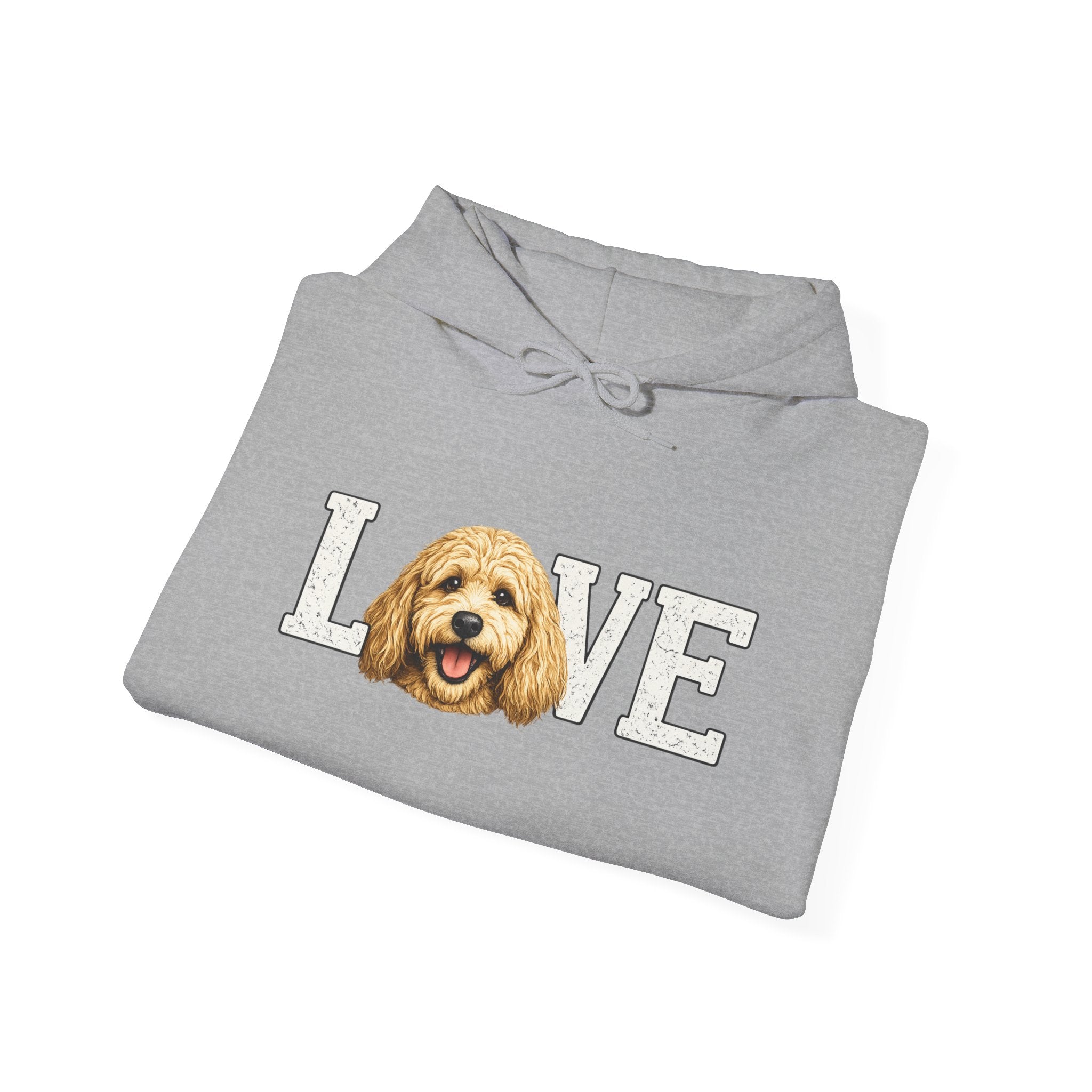 Goldendoodle Dog Love Hoodie – Cute Goldendoodle 'LOVE' Graphic Sweatshirt
