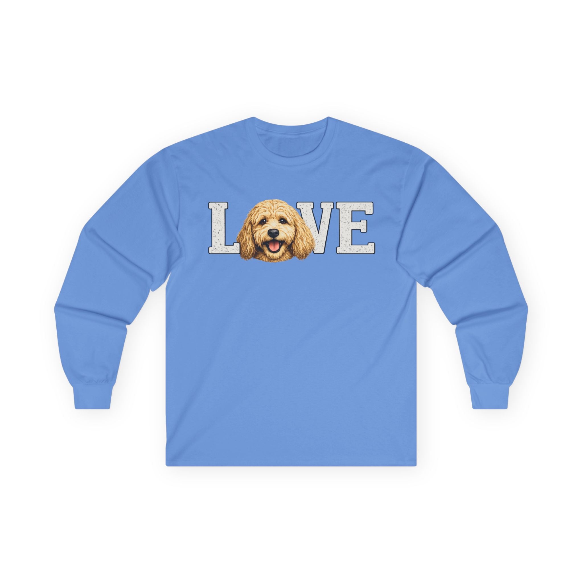 Golden Doodle 'LOVE' Long Sleeve Tee – Dog Mom/Dad Pet Lover Shirt
