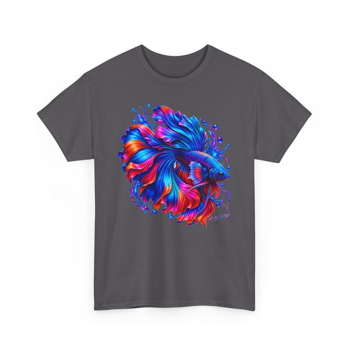 Betta Fish Art Tee — Vibrant Colorful Aquarium Fish Graphic T-Shirt