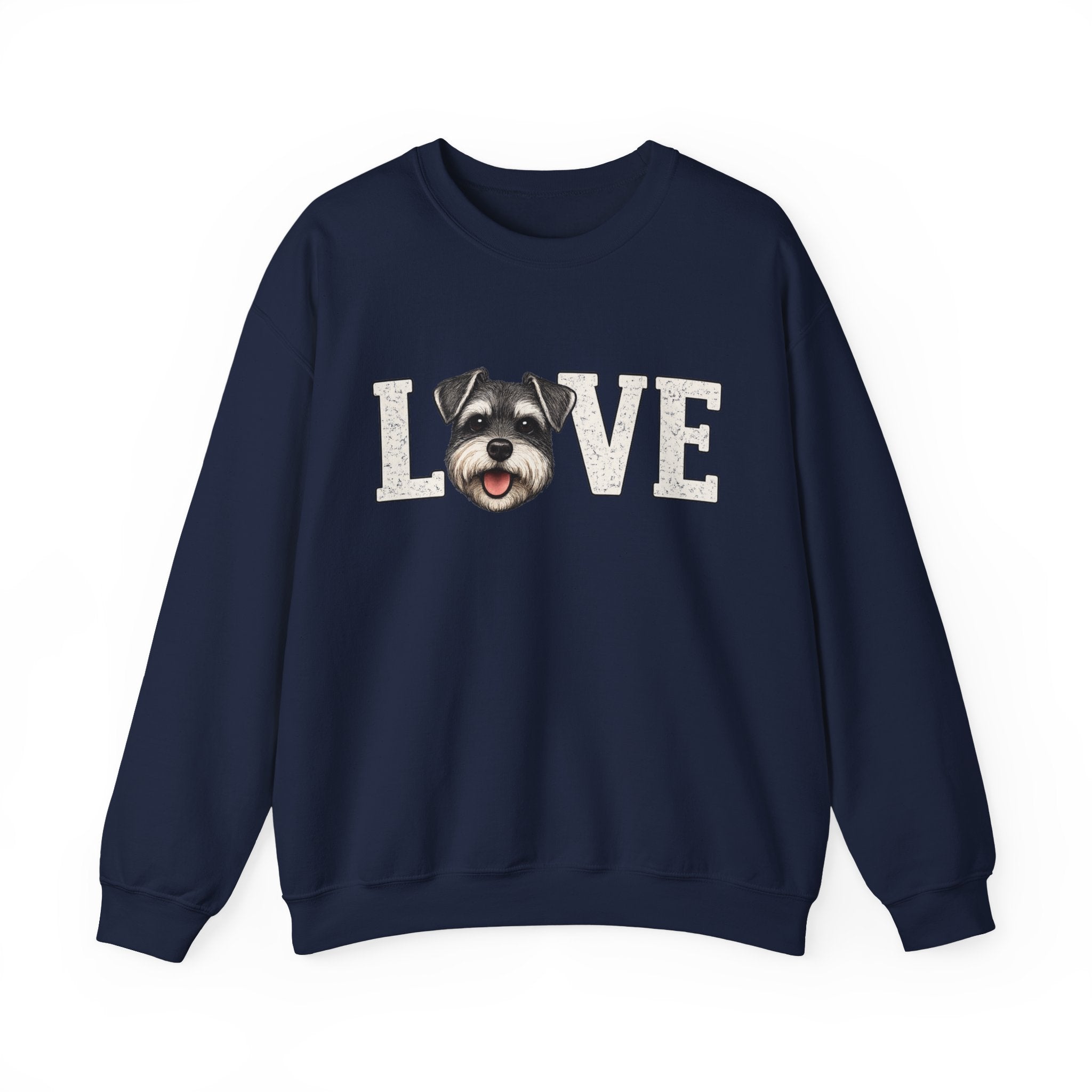 Schnauzer Love Crewneck Sweatshirt — Dog Lover Pullover
