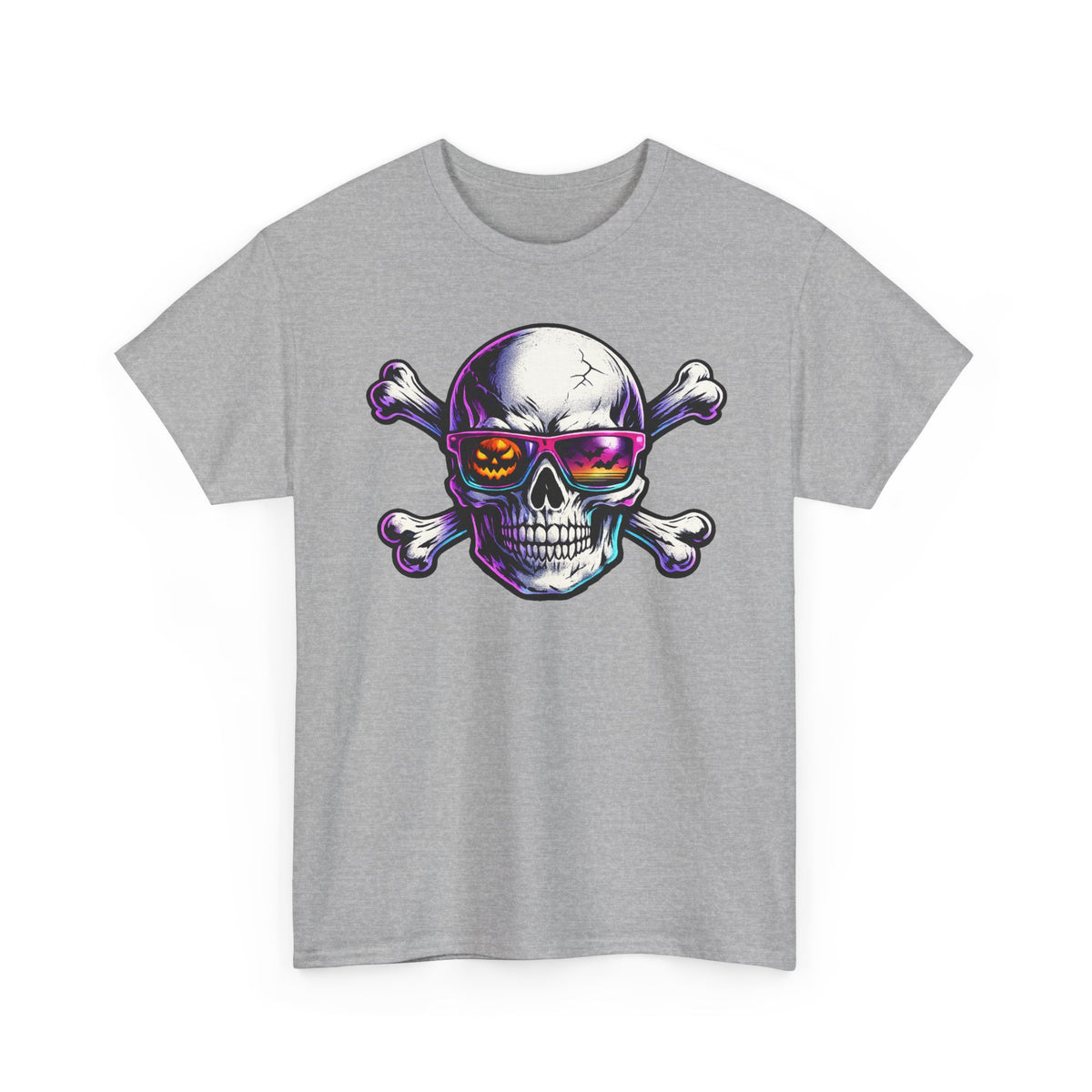 Neon Skull & Crossbones Graphic Tee