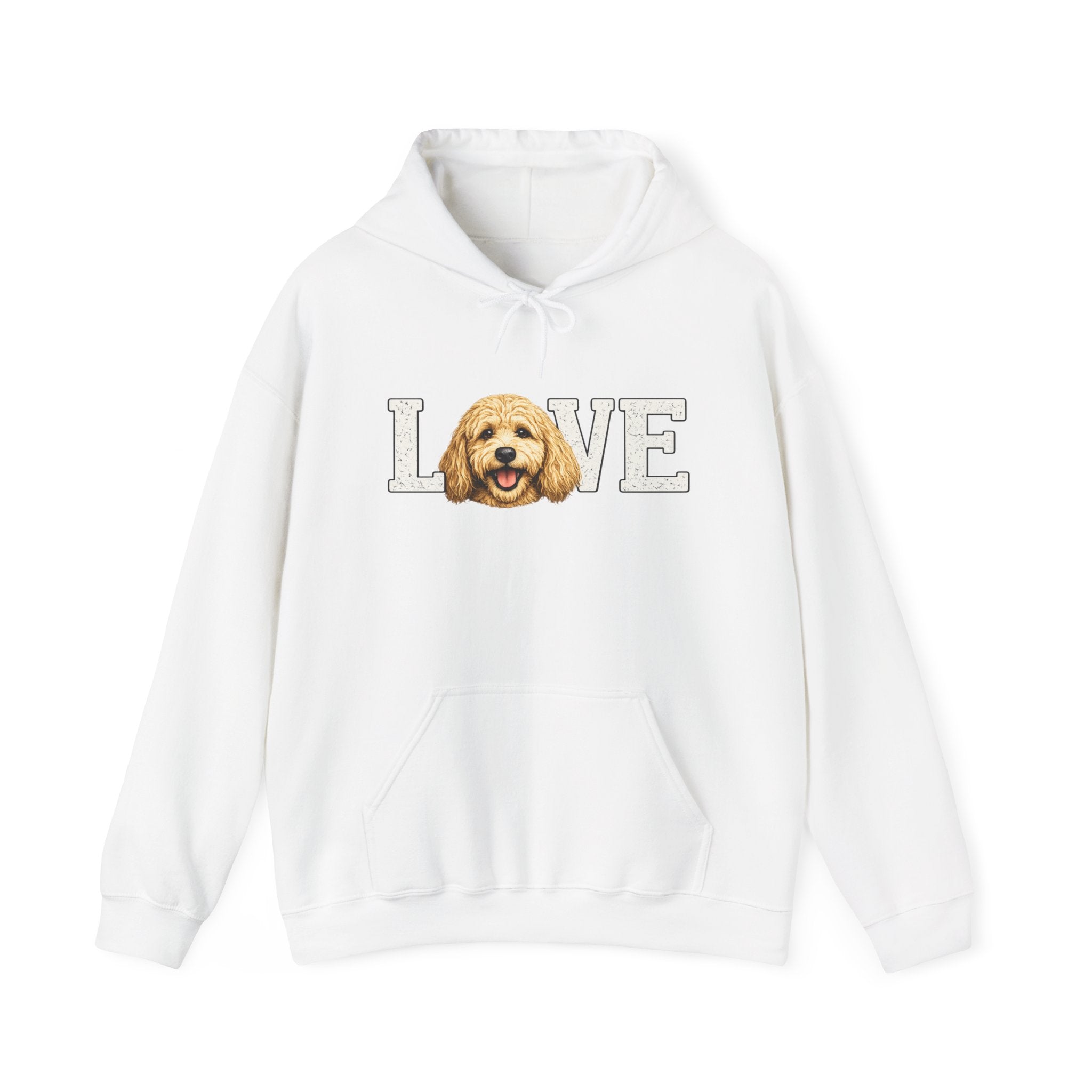 Goldendoodle Dog Love Hoodie – Cute Goldendoodle 'LOVE' Graphic Sweatshirt