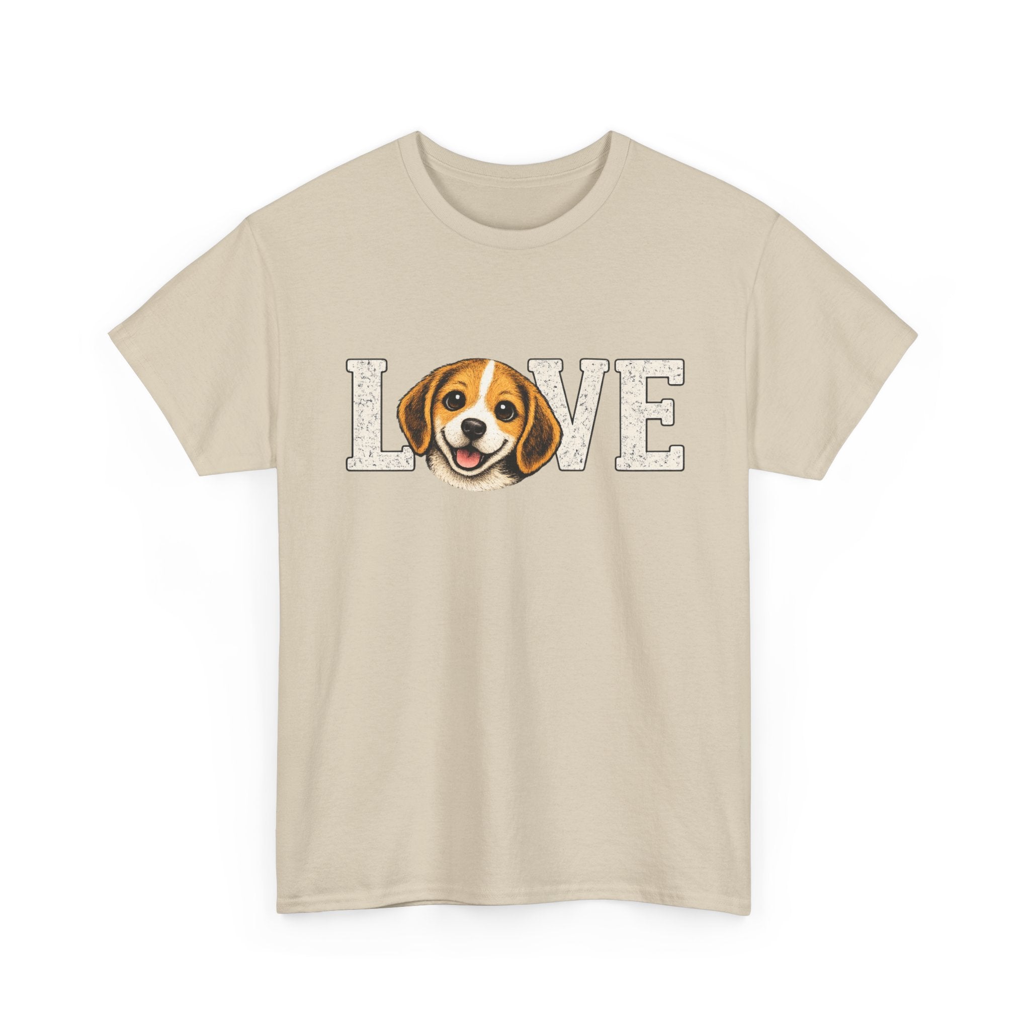 Beagle Love T-Shirt — Cute Dog Face "LOVE" Tee for Dog Lovers