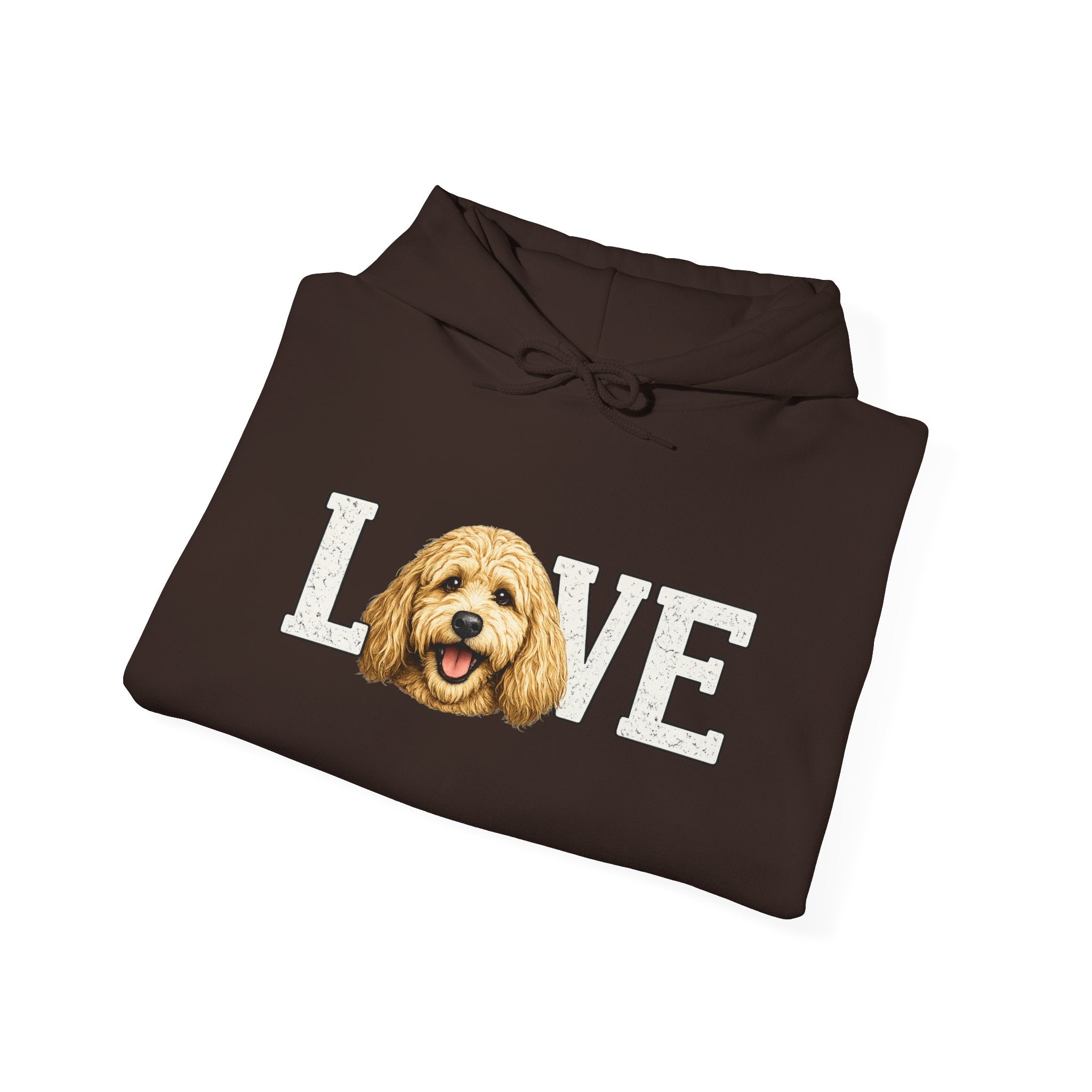Goldendoodle Dog Love Hoodie – Cute Goldendoodle 'LOVE' Graphic Sweatshirt
