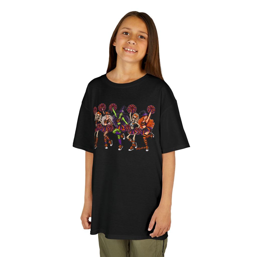 Kids Cheerleader Squad T‑Shirt — Colorful  Dancers Graphic Tee