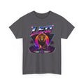 Leo Zodiac T‑Shirt — Retro Neon Lion Astrology Tee