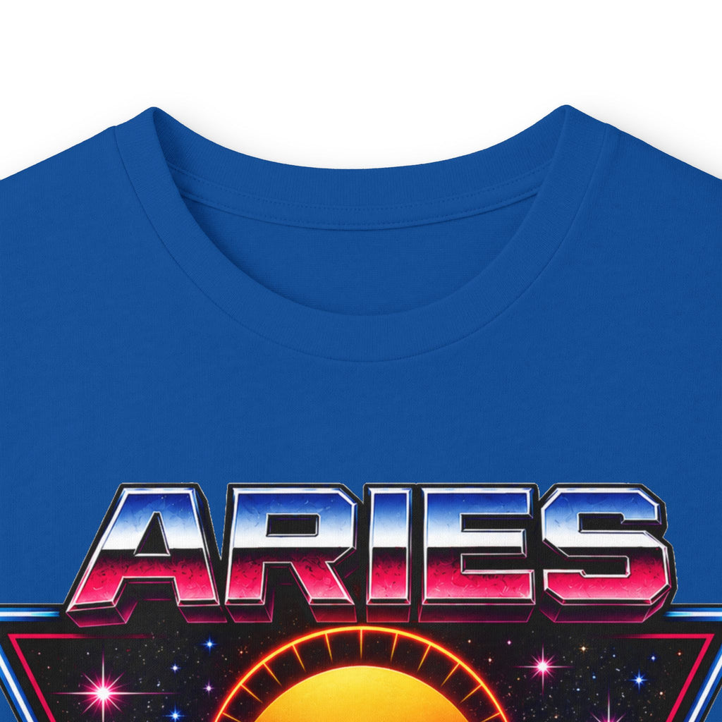 Aries 80s style Zodiac Retro Ram Long Sleeve Tee