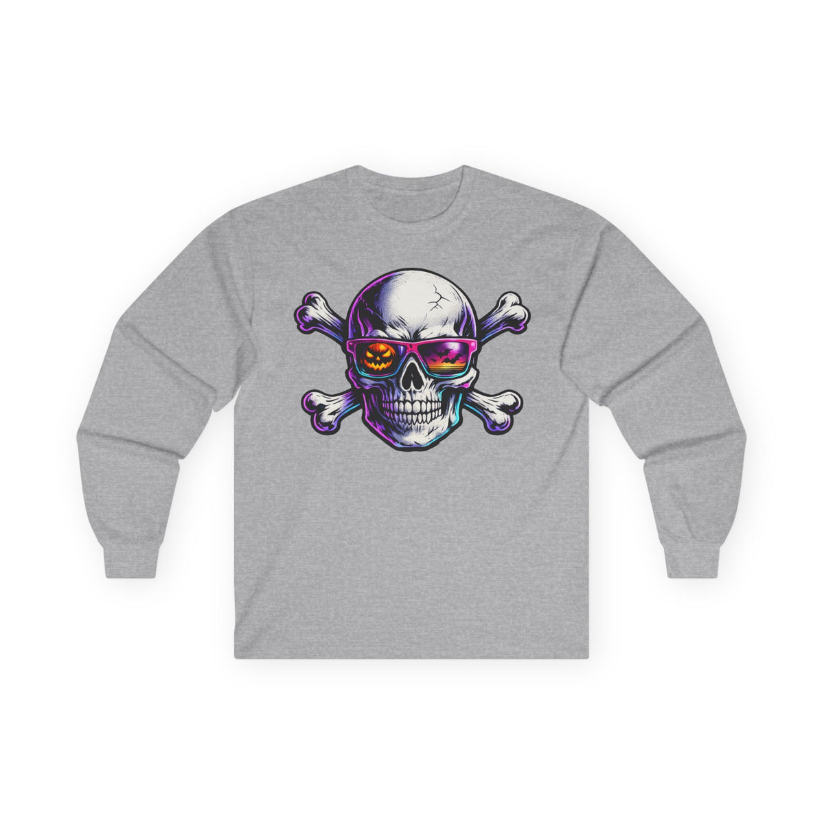 Skull & Crossbones Retro Sunglasses Long Sleeve Tee