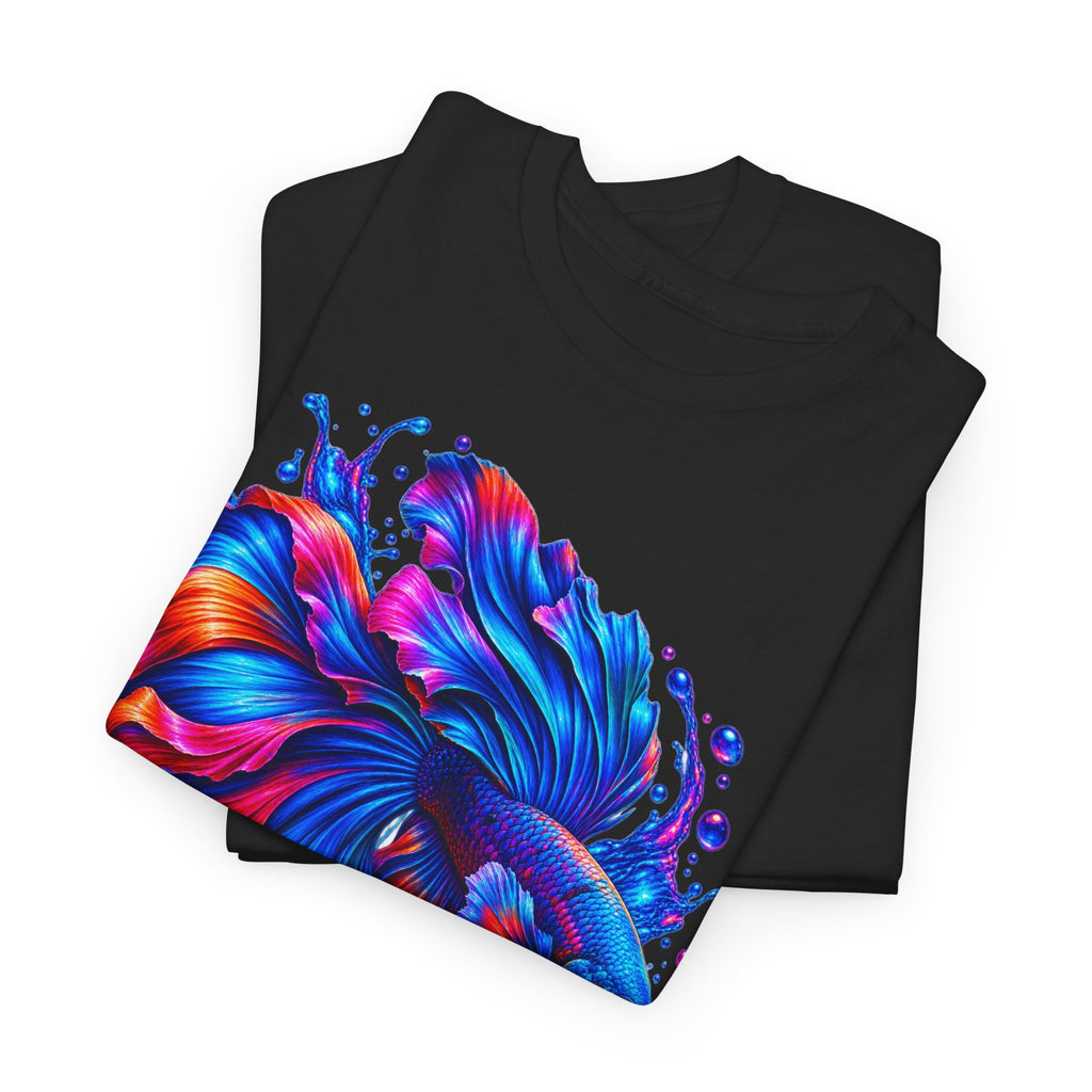 Betta Fish Art Tee — Vibrant Colorful Aquarium Fish Graphic T-Shirt