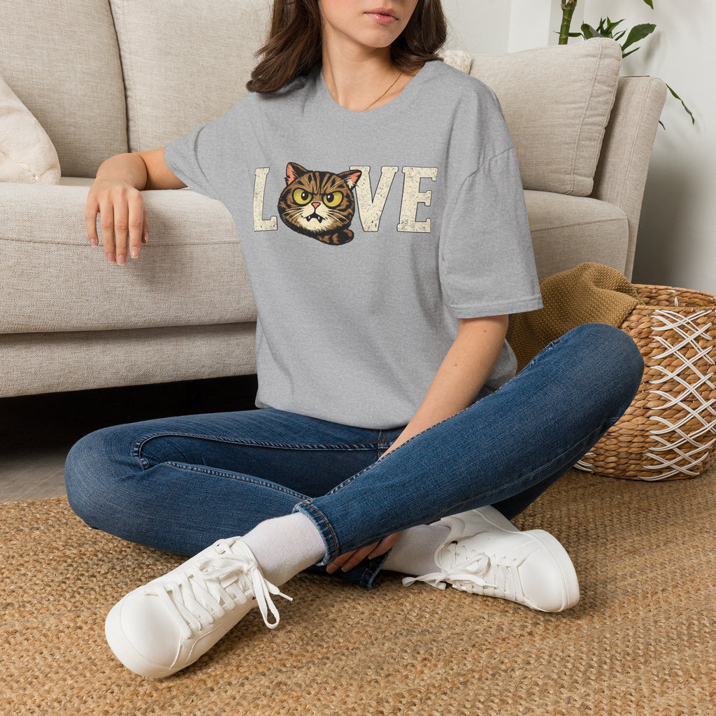 Cat Love T-Shirt — Vintage Kitten Graphic Tee for Cat Lovers