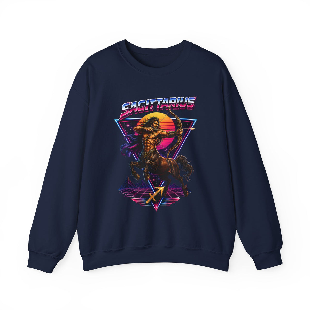Centaurious Retro Metal Crewneck Sweatshirt