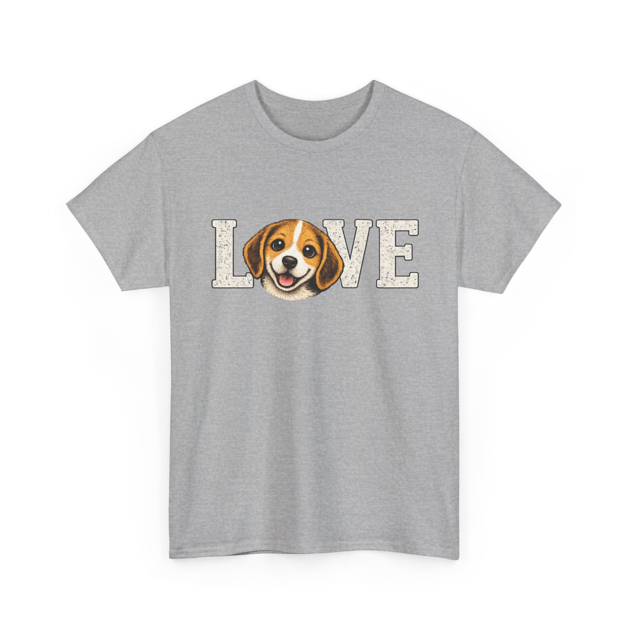 Beagle Love T-Shirt — Cute Dog Face "LOVE" Tee for Dog Lovers
