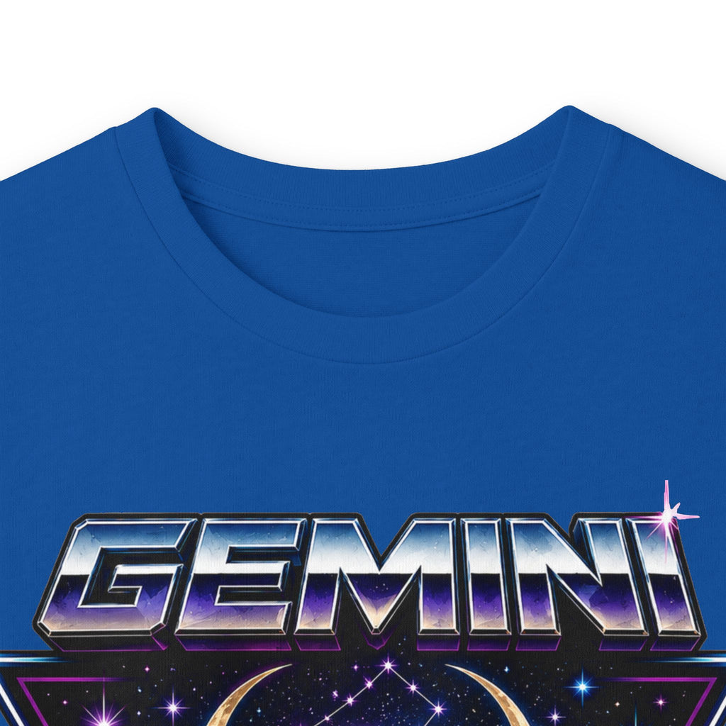 Gemini Zodiac Long Sleeve Tee — Retro Twin Goddesses Astrology Shirt
