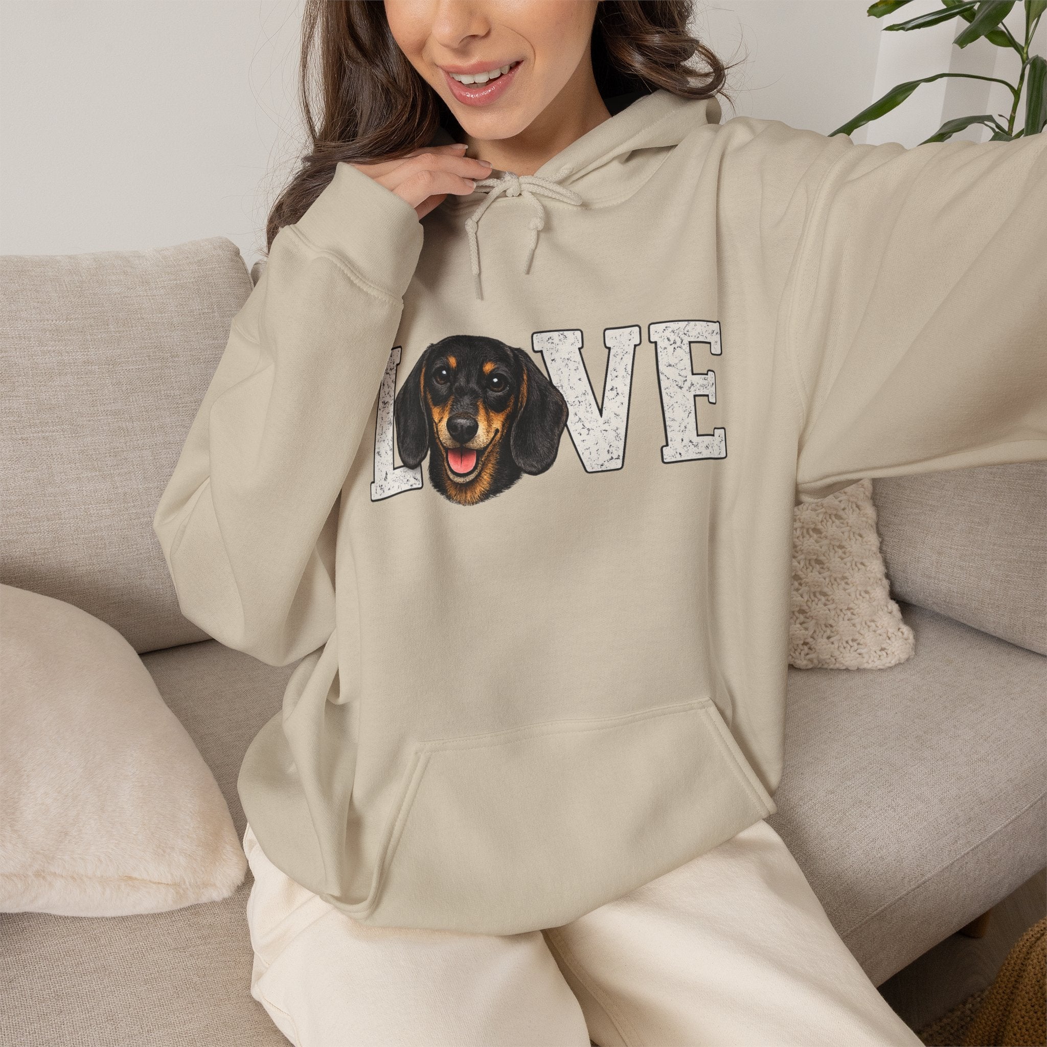 Dachshund Love Hoodie - Funny Dog Lover Pullover